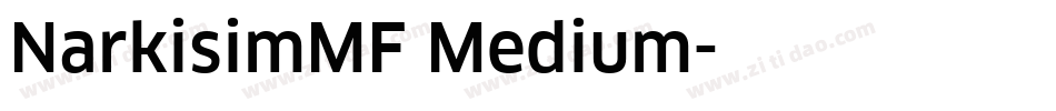 NarkisimMF Medium字体转换